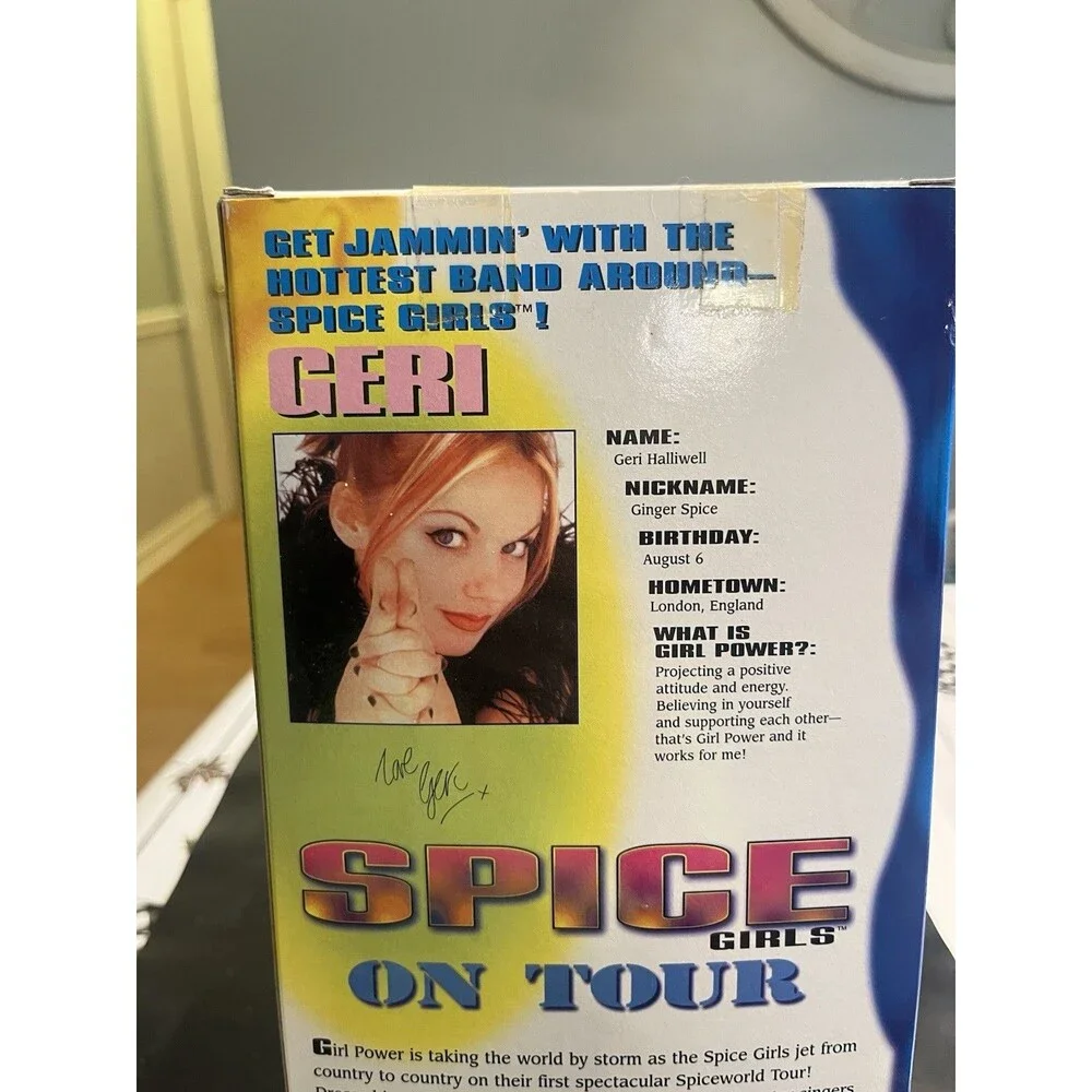 Vtg 1998 Galoob Spice Girls On Tour Doll Ginger Geri Halliwell New In Box
